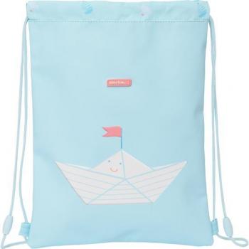 Saco Plano Junior Fácil Limpieza Preescolar 'Ship' - Safta 26x34x1cm