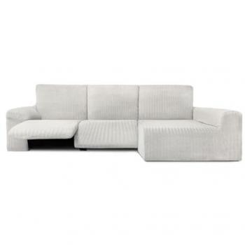 Funda para chaise longue de brazo largo derecho Eysa JAZ Blanco 180 x 120 x 360 cm
