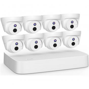 Kit de vigilancia Tenda K8P-4CR con grabador de video y 8 cámaras de seguridad