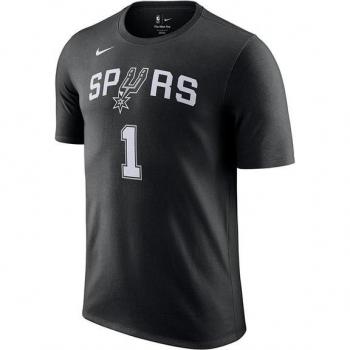 Camiseta Nike San Antonio Spurs Victor Wembanyama para Hombre - Negro - Talla S