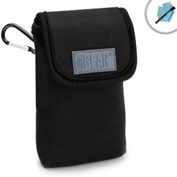 USA Gear Funda Universal Para Cámara Fotos Compacta - Compatible con Sony DSC Easypix Aquapix Sony DSC-RX100 Canon PowerShot Panasonic Lumix Andoer 1280 Nikon Coolpix Samsung