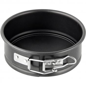 Zenker Mini Molde Desmontable para Repostería, Tartas y Bizcochos, Acero con Revestimiento Antiadherente Teflon, Libre de PFOA, Color Negro, 12.5 x 12.5 x 4.5 cm, 1 Unidad
