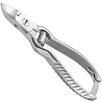 CUPERINOX Alicates para pedicura profesional, cortaúñas de pies, acero inoxidable, mango ergonómico antideslizante, fácil limpieza, incluye funda, 14 cm, 2 años de garantía