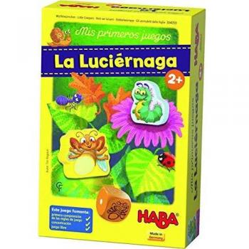 Haba 304059-Mis Primeros luciérnaga-ESP, Juego de Dados de diseño Encantador para 1-3 Jugadores a Partir de 2 años, Multicolor