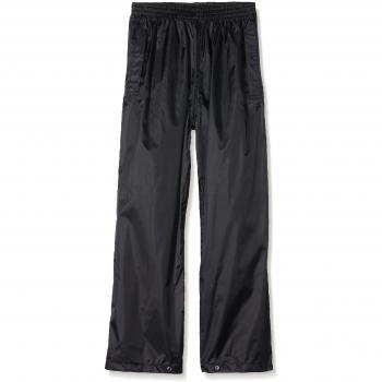 Regatta Pack It Over - Pantalones de lluvia para niño, color negro, talla UK: 26-