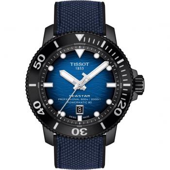 Tissot T-Sport Seastar 2000 Professional Powermatic 80 Divers Watch T120.607.37.041.00, 600M water resistance, automatic movement, stainless steel case, blue dial, unidirectional bezel