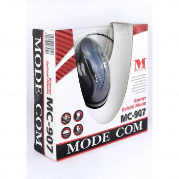 Modecom MC-907 USB 1600DPI mano derecha Negro, Azul - Ratón