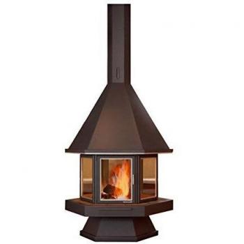 Chimenea Central de Leña Cerrada Montana 16 kW Inoxidable CH56PCI