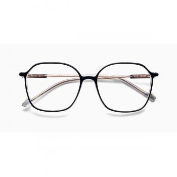 Etnia Barcelona Ultra Light 15 BKGY Women’s Eyeglasses Black Size 55 - Blue Light Block Available (Frame Only)
