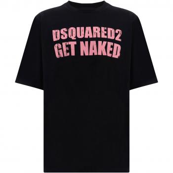 Dsquared2 Skater Fit Printed T-Shirt - L Black