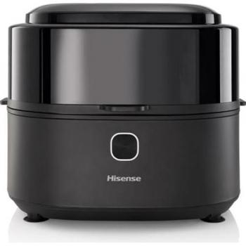 Freidora de aire caliente Hisense HAF1350DR, 6.7 L, 1350 W, independiente, color negro, con mezcla automática y 10 programas