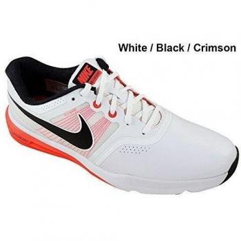 Nike Lunnar Command Zapatillas de golf, Hombre, Blanco / Negro / Naranja, 42 1/2