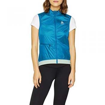 Odlo™ Fujin - Chaleco para Mujer, Mujer, Color Mykonos Blue - Surf Spray, tamaño Small