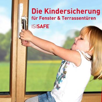 iSi Safe - Dispositivo de seguridad infantil para ventanas, sin agujeros
