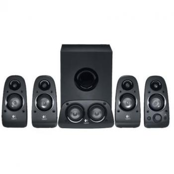 Logitech Z506 5.1 Sistema de Altavoces con Sonido Surround Envolvente, 150W de Pico, Graves Profundos, Entrada Audio 3.5 mm/RCA, Control Sencillo, Enchufe UK, PC/PS4/Xbox/TV/Smartphone/Tablet