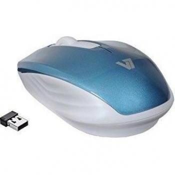 V7 MV3040-24G-BLU-15EB - Ratón óptico inalámbrico, 1200 DPI, color azul