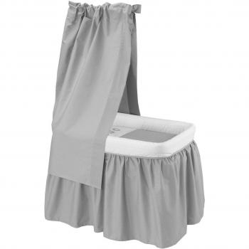 Minicuna Con Dosel Tc Pic Gris 55X81X65 Cm