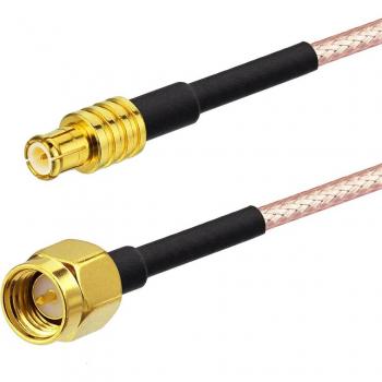 Antena UMTS Superbat con cable coaxial en espiral SMA macho a conector MCX recto para router de banda ancha Ericsson W30 W35