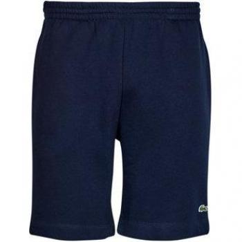 Short Homme marino Lacoste - Pantalón corto de hombre jogger en felpa de algodón ecológico cepillado