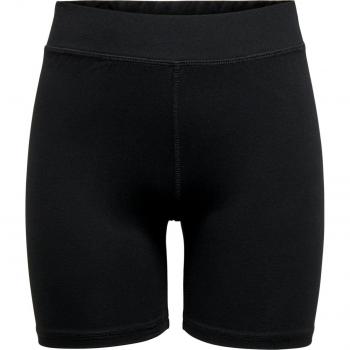 Shorts deportivos para mujer Only Play Onpnoon con stretch, negro, talla XL
