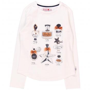 Bóboli 724148, Camiseta de Manga Larga para Niñas, Blanco