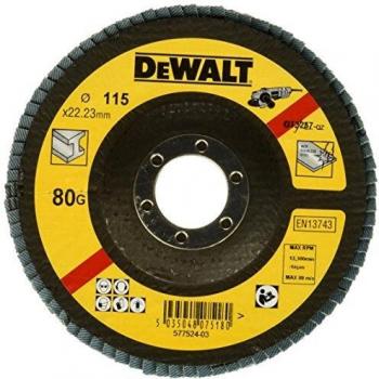 Dewalt DT3257-QZ DT3257-QZ-Disco de láminas Ø115mm, Grano 80-Cóncavo, 0 W, 0 V