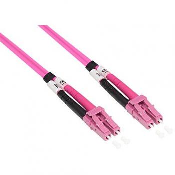 Cable de Fibra Óptica Dúplex OM4 50/125 LC/LC, 5m, Violeta