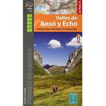 Valles de Ansó y Echo 1: 25.000