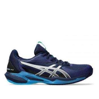 Zapatillas Asics Solution Speed FF 3 Clay 1041A437 Azul Marino, Zapatilla Tierra Batida Hombres - Azul Oscuro, Turquesa