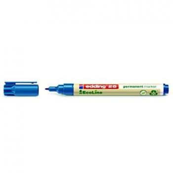 Rotulador permanente Edding EcoLine 25 - Punta 1 mm - Color azul