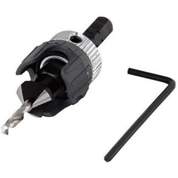 wolfcraft broca de taladro y tope de profundidad para madera PACK 1
