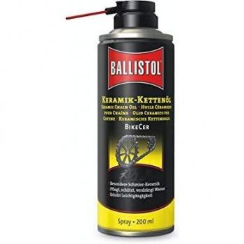 Aceite de cadena cerámico BikeCer Ballistol, 200 ml, aerosol