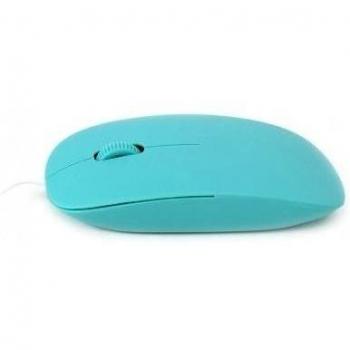 Omega PCS71601OM014CBL - Ratón óptico, color turquesa