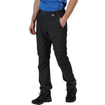 Regatta Leesville Zip-Off II-Pantalón Corto De Senderismo De Tejido Ligero De Secado Rápido Trousers, Hombre, Ash, 42