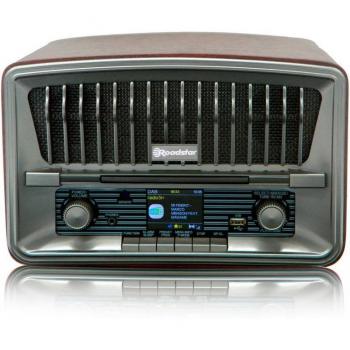 Roadstar HRA-270CD+BT Radio CD Portátil Vintage Digital DAB/DAB+/FM, Reproductor CD-MP3, Bluetooth, USB, Stereo, AUX-IN, Pantalla LCD, Mando a Distancia,