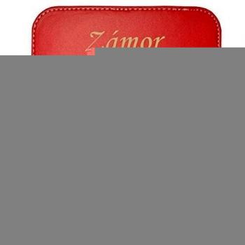 Almohadilla de cuero sintético de ratón personalizado con el texto: Zámor