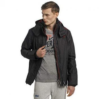 Superdry Tech Pop Zip Wndcheter NB, Chaqueta Deportiva para Hombre, Gris