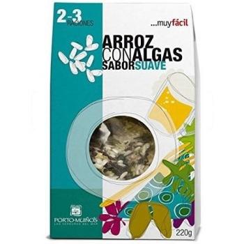 Arroz con algas sabor suave 220gr. Porto-Muiños. 4un.