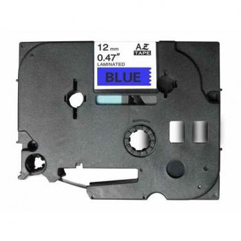 Brother TZe531 Cinta Laminada Compatible - Texto Negro sobre Fondo Azul - 12mm x 8m