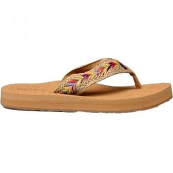 Sandalias Roxy Rosarito para mujer en color marrón