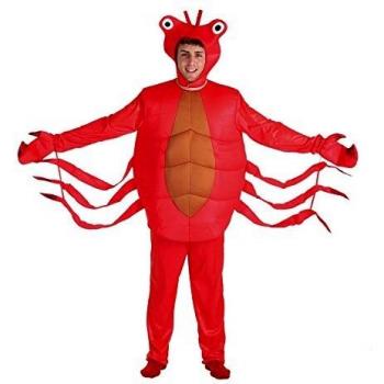 Disfraz de Cangrejo Rojo para Adultos M/L (3 Piezas)