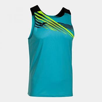 Camiseta sin mangas Joma Elite X hombre/niño turquesa flúor negro