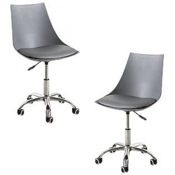 Pack 2 Sillas Blok Office - Gris Oscuro
