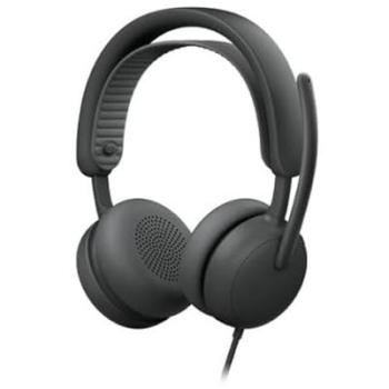Auriculares Logitech Zone Wired 2 para Negocios - USB-C/USB-A, Cancelación de Ruido Activa, Certificado para Microsoft Teams, Grafito