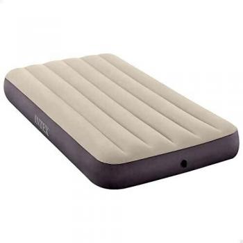 INTEX 64101 - Colchón hinchable Dura-Beam Standard DELUXE Single-High - 99x191x25 cm, Multicolor