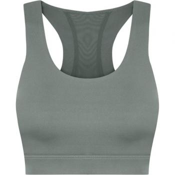 Top deportivo de mujer Gauri Born Living Yoga - Sujetador deportivo de alto impacto gris