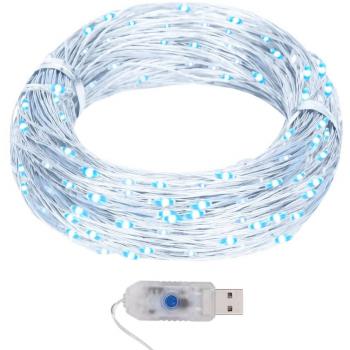 Guirnalda de Micro Luces LED 40 m con 400 LED, disponible en colores Blanco Frío y Multicolor, con funciones de iluminación variadas