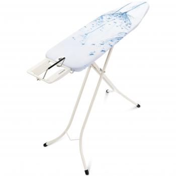 Brabantia 108808 - Mesa de Planchar, Soporte para planchas de Vapor, Estructura Blanco Puro,