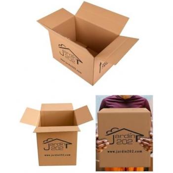 Caja de Cartón para Mudanza - Pack de 5 Cajas de Almacenaje con Solapa Resistente 60x40x40cm