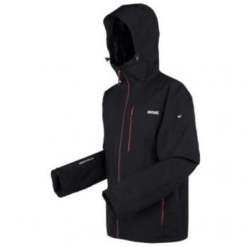 Chaqueta 3 en 1 Regatta Wentwood IX para Hombre, Transpirable, Color Negro y Rojo Ocre, Talla M